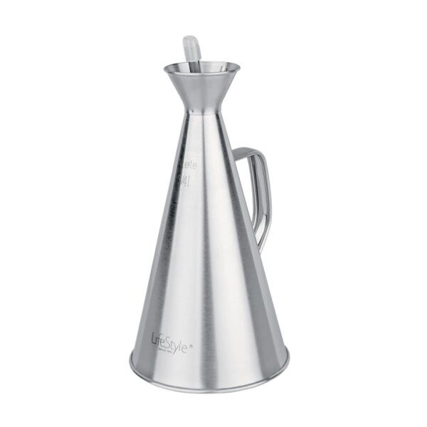Aceitera Cónica Inox “Pro” 750 ml con Dosificador Antigoteo