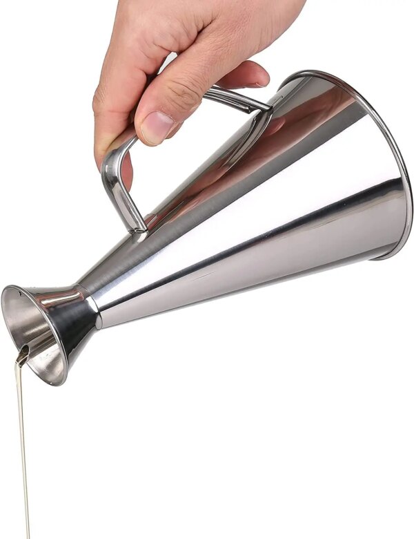 Aceitera Cónica Inox “Pro” 750 ml con Dosificador Antigoteo