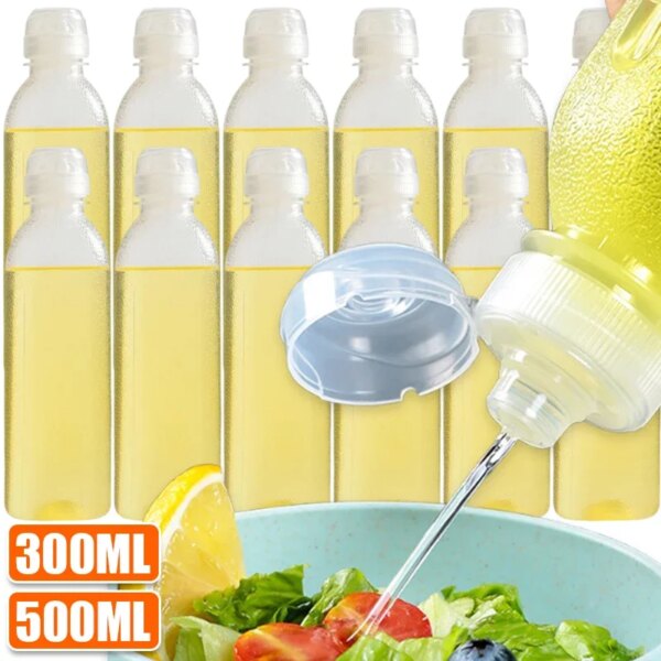 Botella Exprimible de Plástico para Aceite y Salsas 300 ml