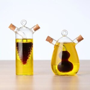 Dispensador Duo de Aceite y Vinagre en Vidrio Borosilicato 500 ml