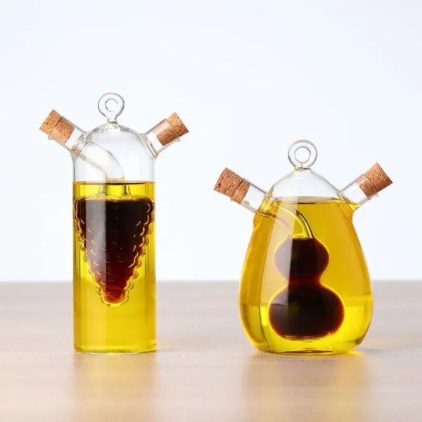 Dispensador Duo de Aceite y Vinagre en Vidrio Borosilicato 500 ml