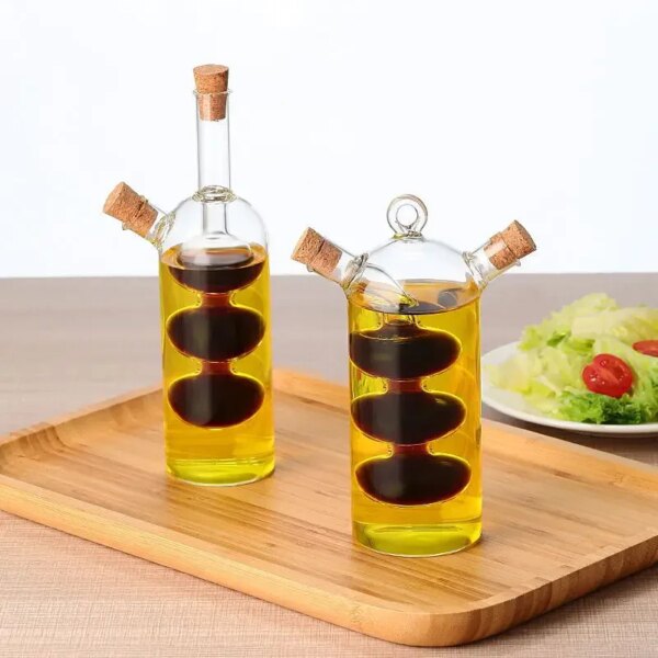 Dispensador Duo de Aceite y Vinagre en Vidrio Borosilicato 500 ml