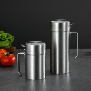 Dosificador con Filtro Inoxidable 550 ml – Antigoteo y Sediment-Free