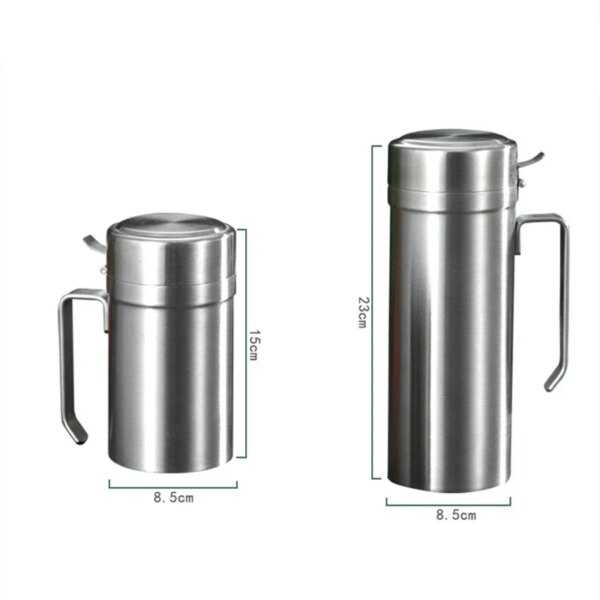 Dosificador con Filtro Inoxidable 550 ml – Antigoteo y Sediment-Free