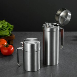 Dosificador con Filtro Inoxidable 550 ml – Antigoteo y Sediment-Free