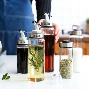 Botella Dosificadora de Cristal con Palanca 500 ml – Hermética y Precisa