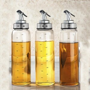 Botella Dosificadora de Cristal con Palanca 500 ml – Hermética y Precisa