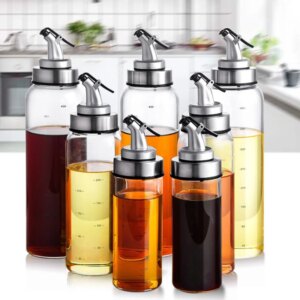 Botella Dosificadora de Cristal con Palanca 500 ml – Hermética y Precisa