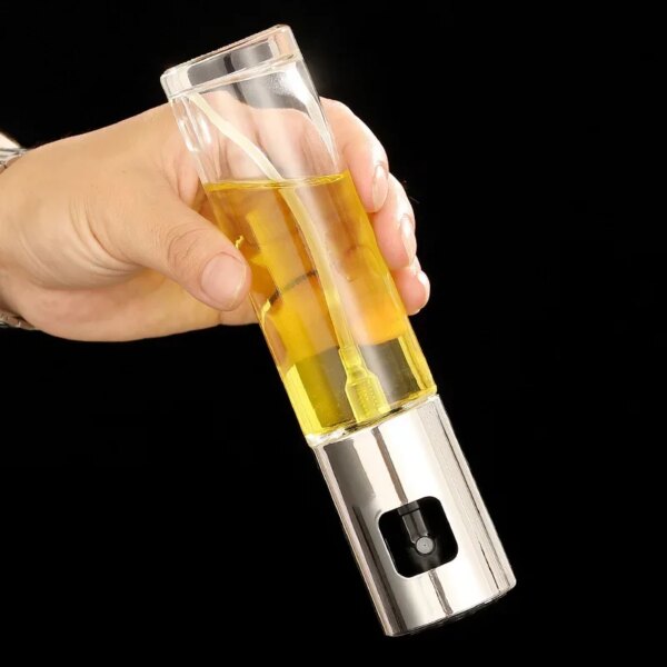 Spray Aceite 100 ml de Vidrio con Atomizador a Presión – Cocina Saludable