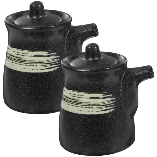 Pareja de Aceiteras de Cerámica Japonesa – 200 ml