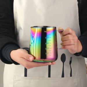 Jarra Espumadora de Leche Inoxidable 350 ml para Barista