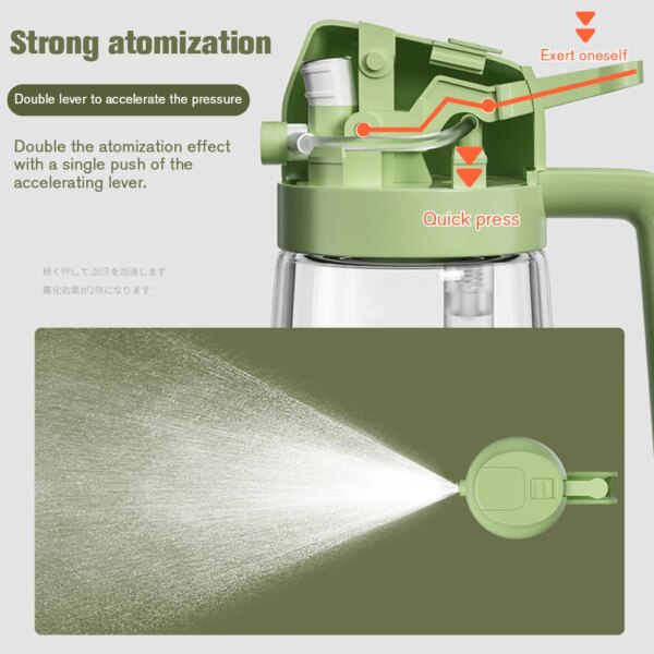 Aceitera Spray 2 en 1 Vidrio 470 ml – Pulverizador y Vertido