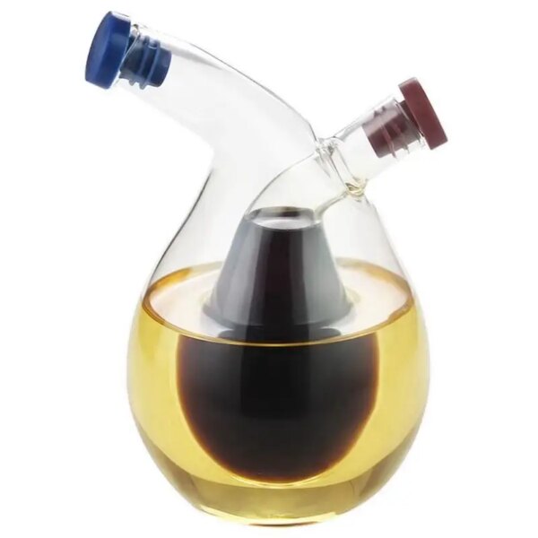 Dispensador Dual de Vidrio Aceite y Vinagre 340 ml