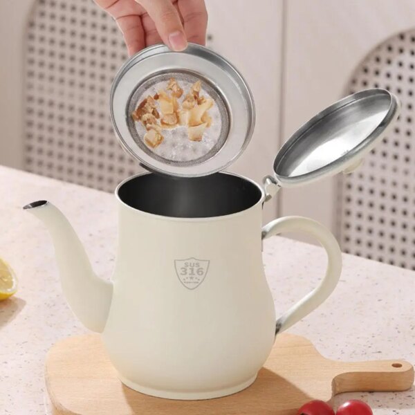 Recipiente para Grasa de Cocina 1000 ml con Filtro Inoxidable